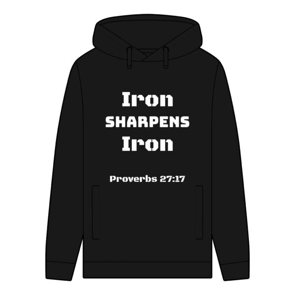 100% Organic Cotton Hoodie - Iron Sharpens Iron, Motivational Gift, Faith-Based Apparel, Cozy Sweatshirt for Men, Stylish [...]