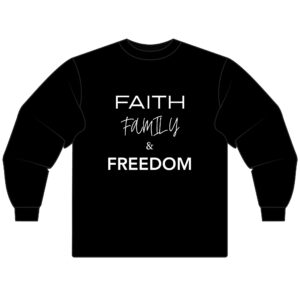 Faith Family Freedom Long Sleeve Tee | Unisex Casual Shirt