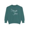 My Strength is in Jesus Garment-Dyed Sweatshirt - Image 7