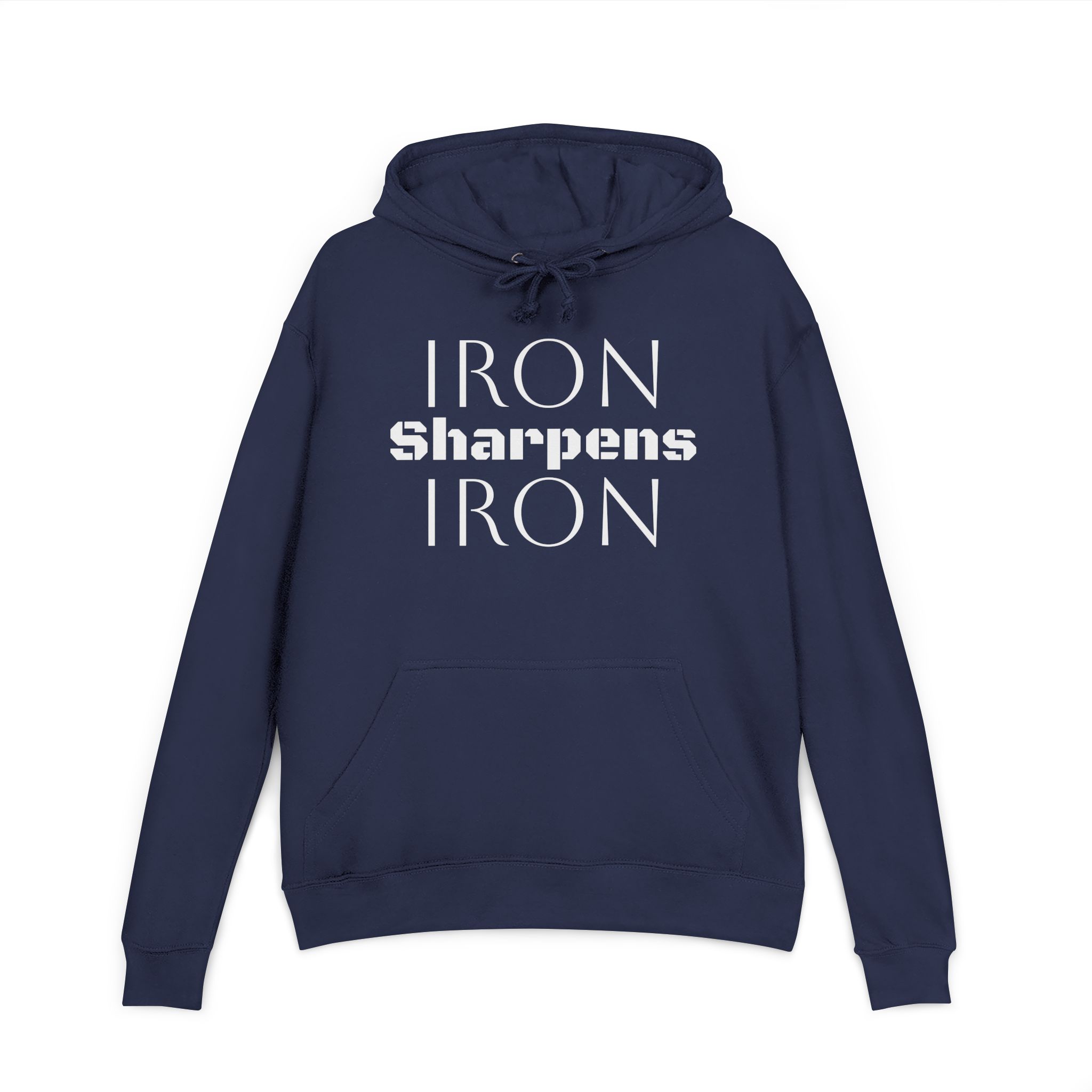 Iron Sharpens Iron Hoodie — Inspirational Christian Faith Pullover
