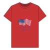 Patriotic 100% Organic Cotton T-Shirt with American Flag Design, Fourth of July Shirt, Casual Wear, Gift for Veterans, Independence Day Tee - Image 7