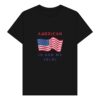 Patriotic 100% Organic Cotton T-Shirt with American Flag Design, Fourth of July Shirt, Casual Wear, Gift for Veterans, Independence Day Tee - Image 3