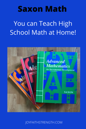 Saxon Math - Parents Teach Your High Schoolers At Home!