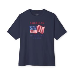American Flag 'In God We Trust' Boxy Tee