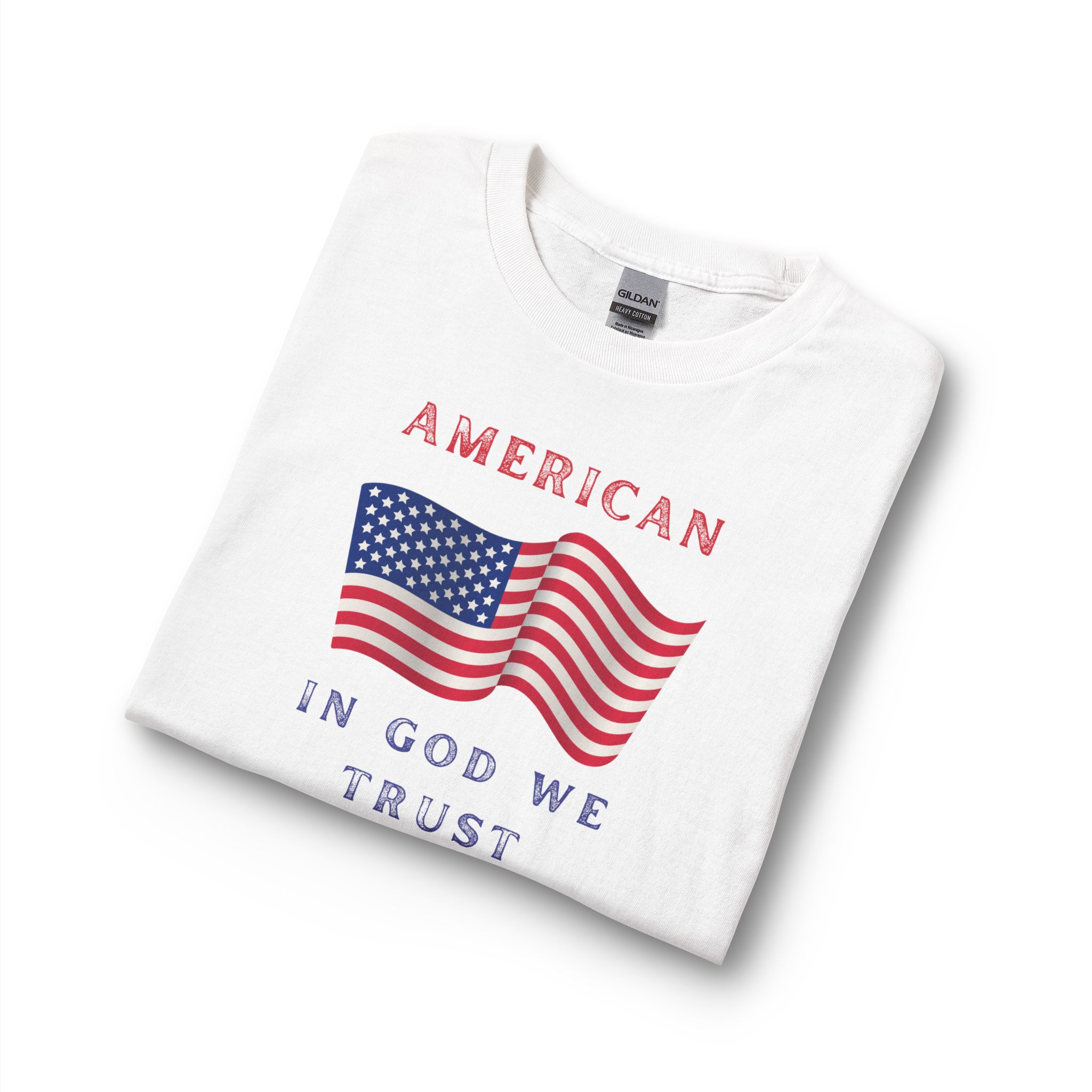American Flag Long Sleeve Shirt - "In God We Trust" Patriotic Tee - Image 6
