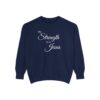 My Strength is in Jesus Garment-Dyed Sweatshirt - Image 17