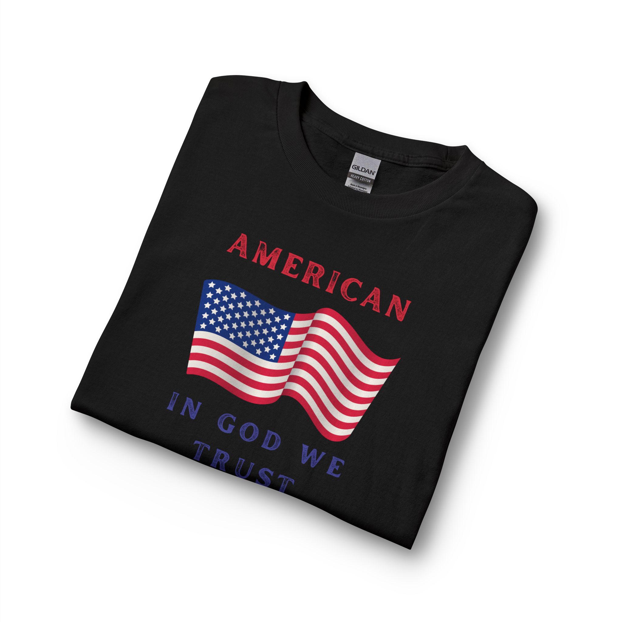 American Flag Long Sleeve Shirt - "In God We Trust" Patriotic Tee - Image 9